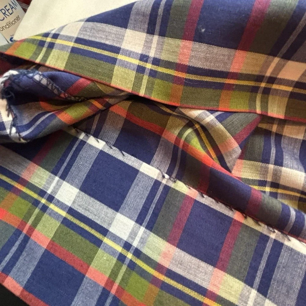 Vintage Polly Flinders 4T‎ Girl Dress Smocked HandEmbroidered Plaid Collared
